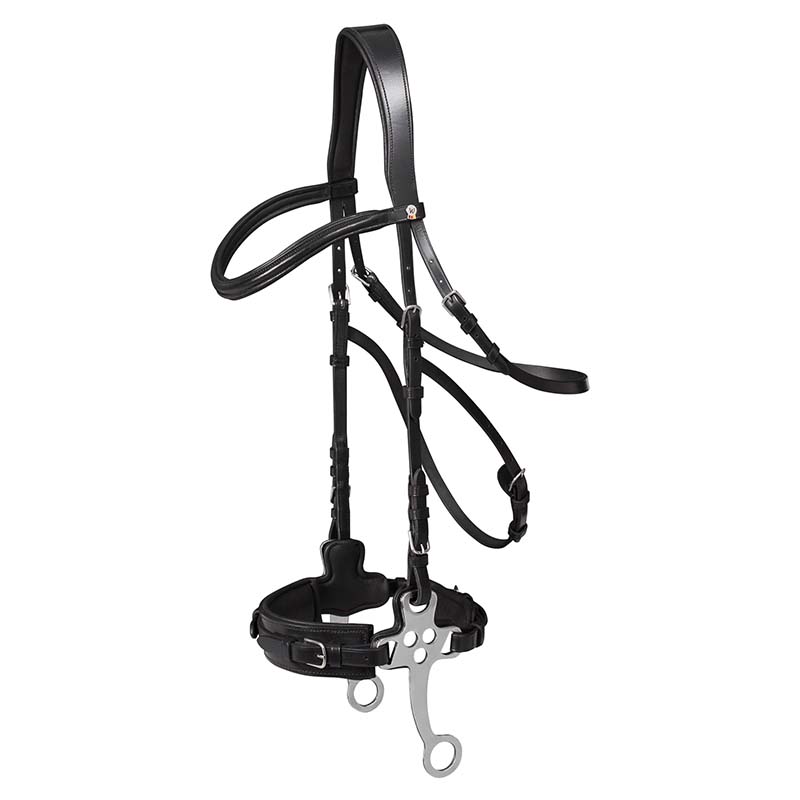 English bridle waldhausen hackamore x-line