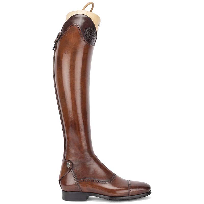 Riding tall boots alberto fasciani model 33202 smooth brown