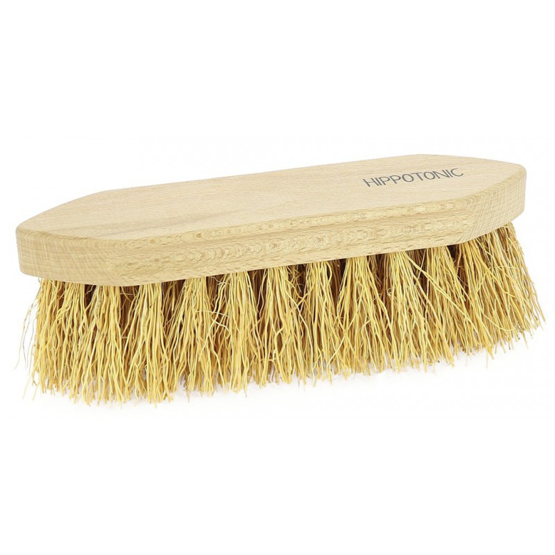 Hoof wash brush with natural bristles