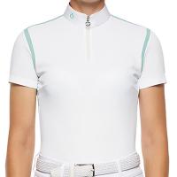 LADIES CAVALLERIA TOSCANA COMPETITION POLO CONTOUR with SHORT SLEEVE