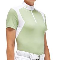 LADIES CAVALLERIA TOSCANA MESH JERSEY ZIP COMPETITION POLO - 9594