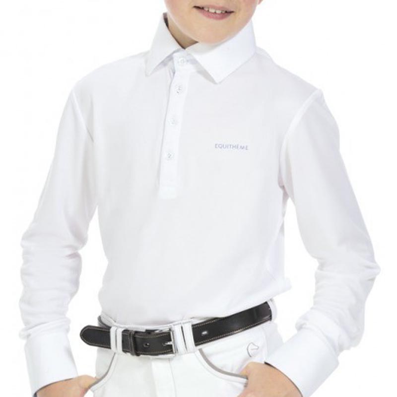 Long sleeve riding competition polo boys