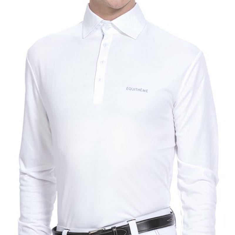 Long sleeve riding competition polo for man