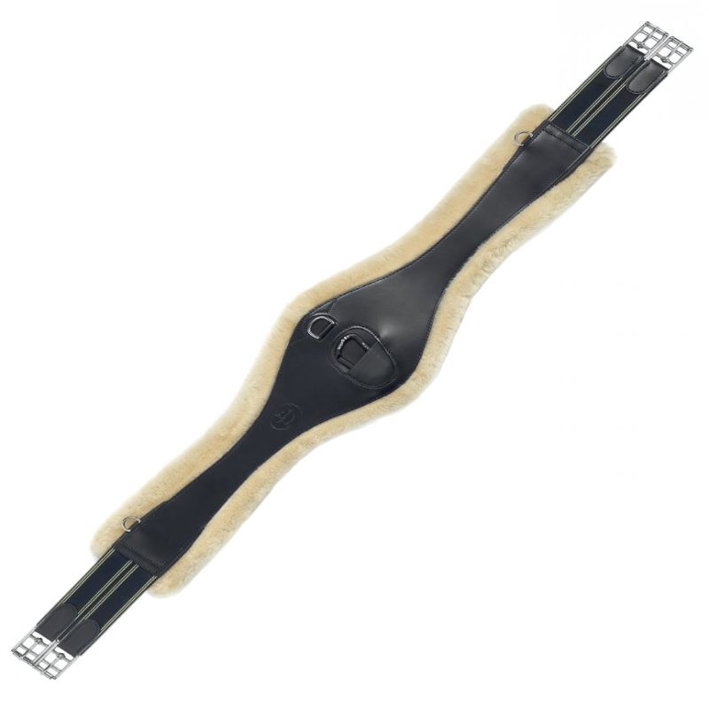 Prestige a9 fur special girth with removable sheepskin lining
