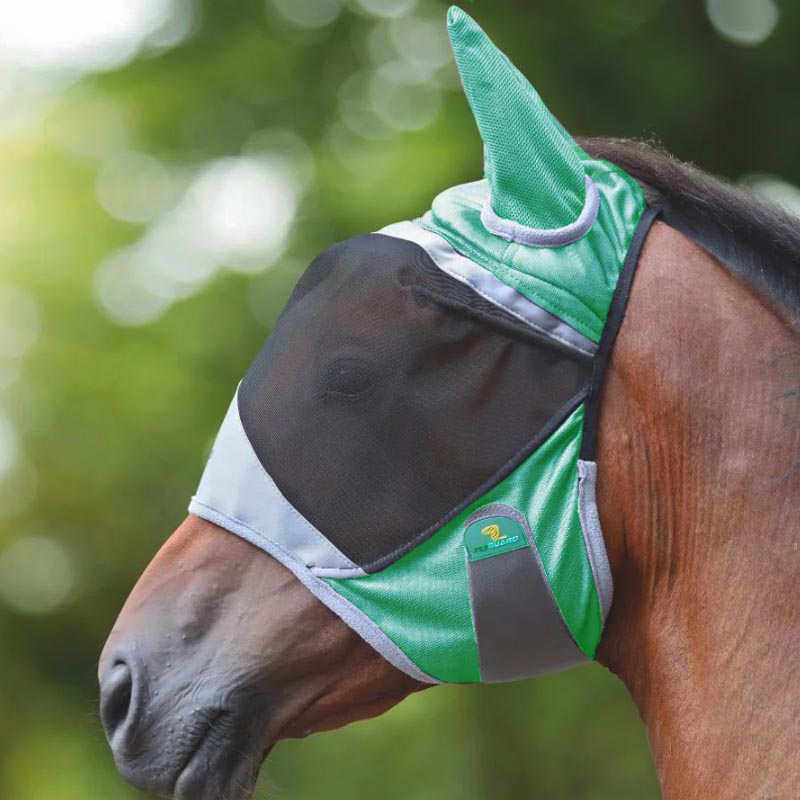 Deluxe fly mask thin mesh for horses