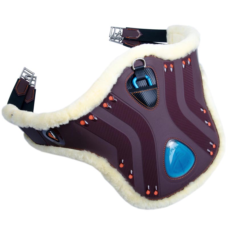 Equick ediamond fluffy no kill stud guard girth with synthetic wool