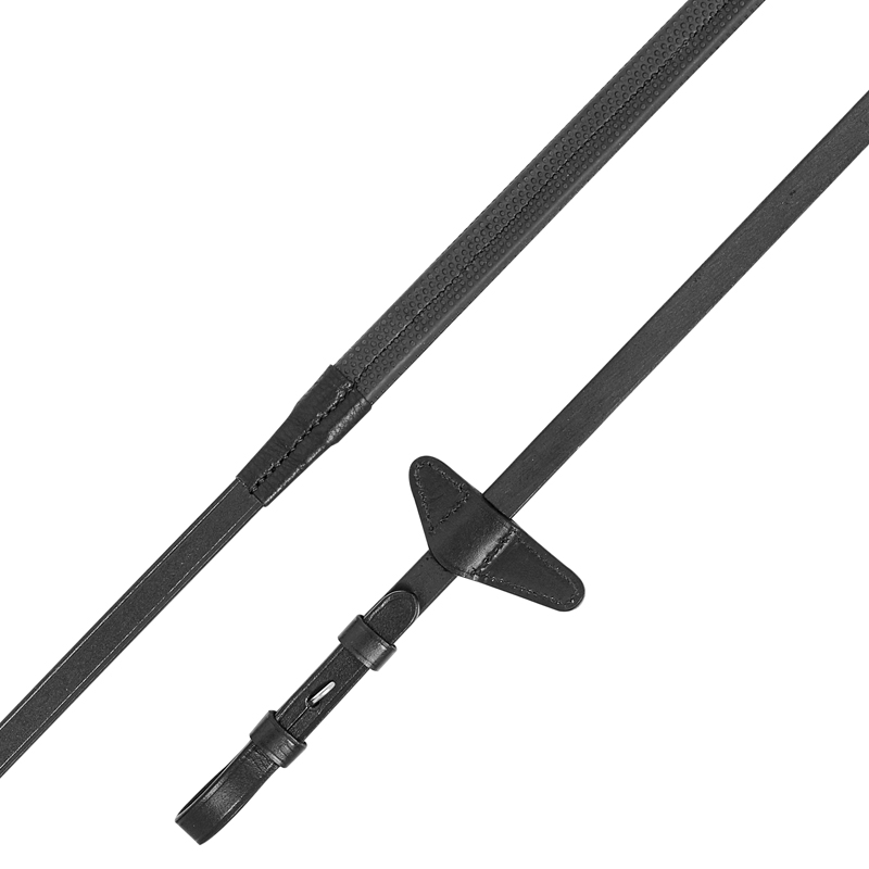 Equiline rubber grip english reins with stoppers 5/8 