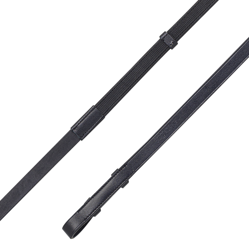 Equiline english reins with inside rubber grip 5/8