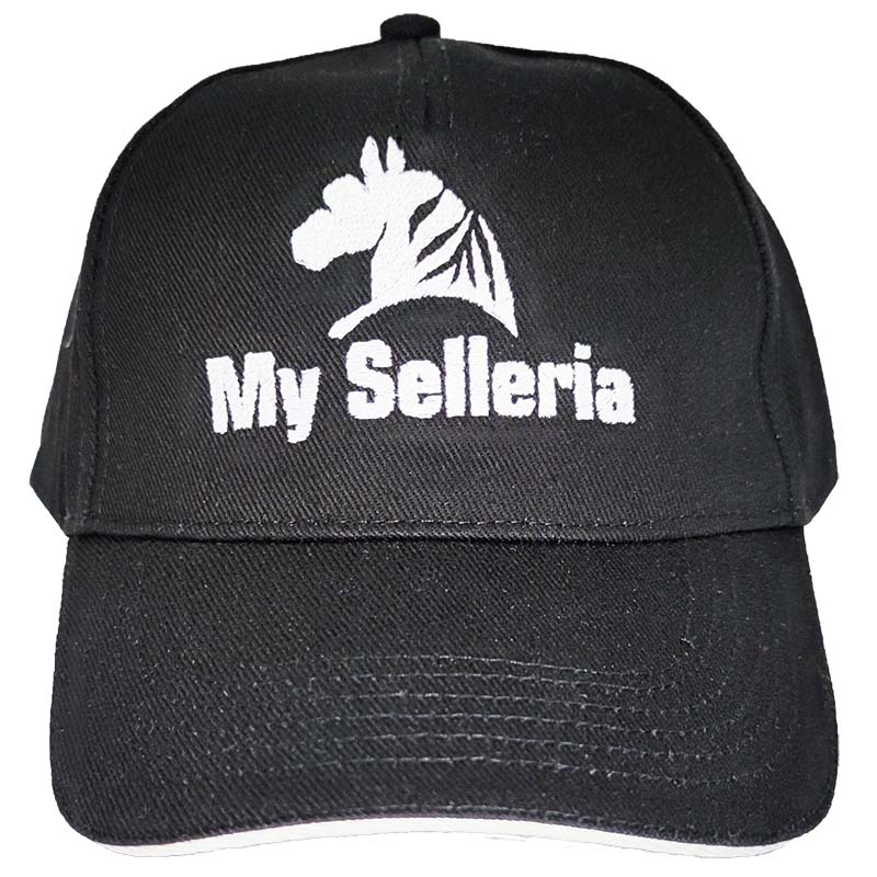 My selleria classic style horse riding cap with embroidery