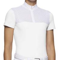 GIRLS COMPETITION POLO PERFORATED OUTLINE CAVALLERIA TOSCANA