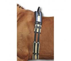 LEATHER HKM VAULTING ROLLER WITH GIRTH - 0932