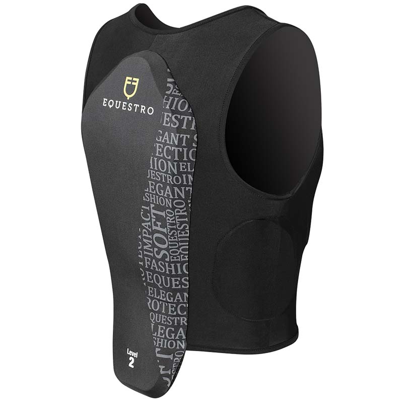 Equestro safety vest pro back junior protector