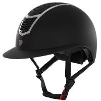 EQUESTRO ECLIPSE STONE MATT WIDE VISOR RIDING HELMET