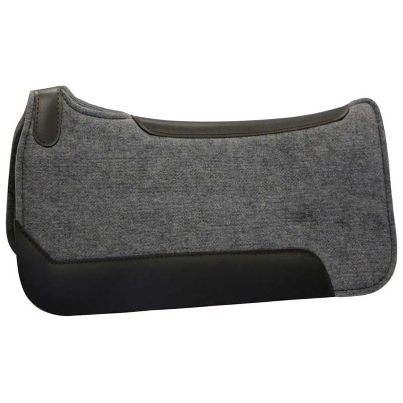 Western felt saddle pad with ventilation holes