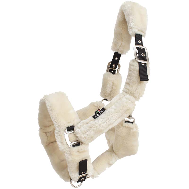 Bridle in equiline nylon with padding in ecological lamb mod. terris