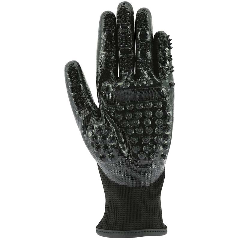 Hippotonic grooming glove for horse cleaning 