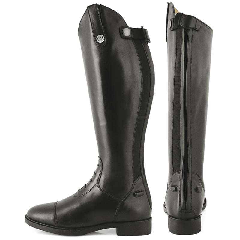 Derby children’s riding boots with laces and zip