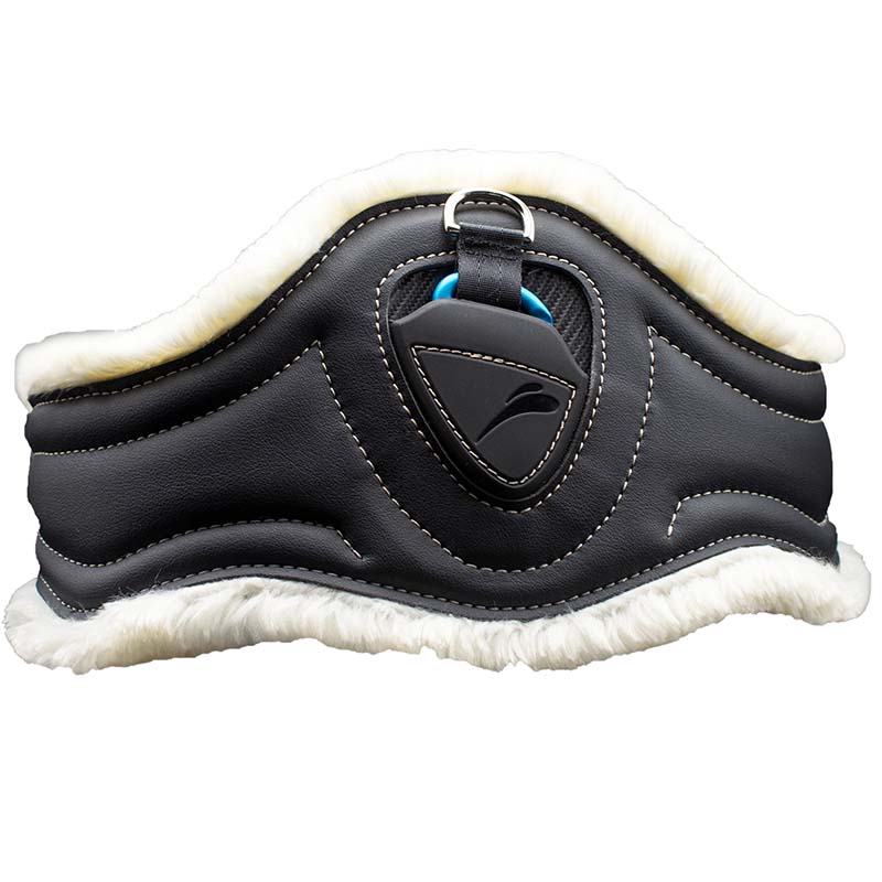 Equick es fluffy girth in synthetic wool for english ride