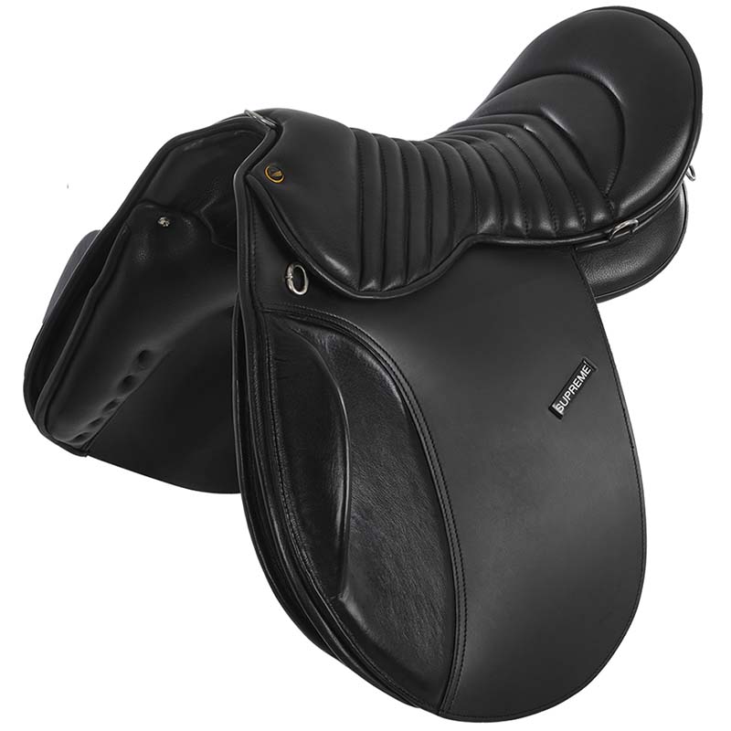 Supreme trekking leather saddle with interchangeable gullet