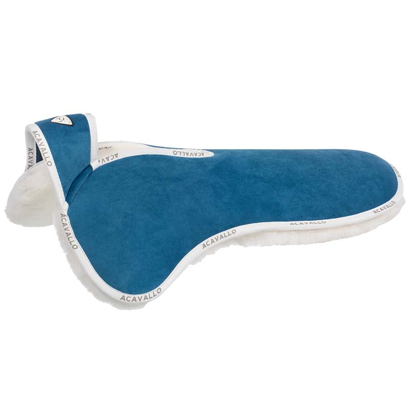 Withers free memory foam half pad with sheepskin
