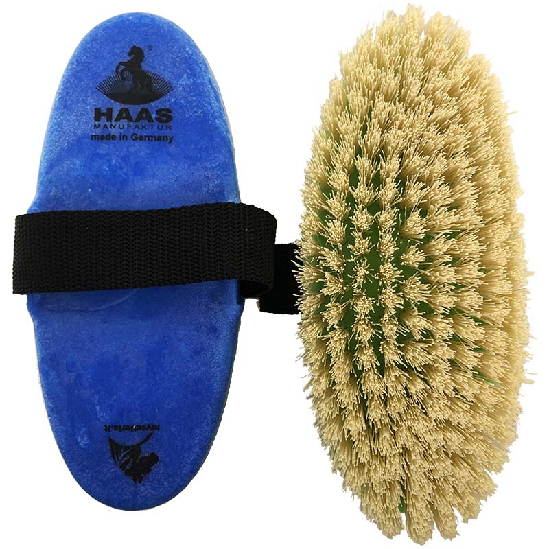 Haas horse brush with synthetic bristles