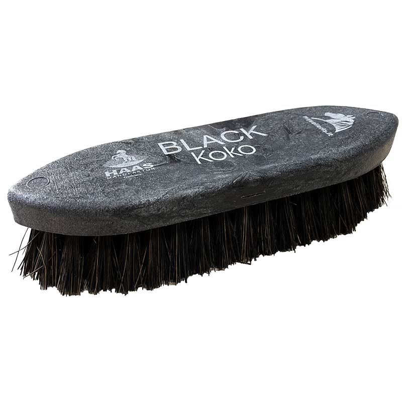 Haas koko black horse brush with palm bristles
