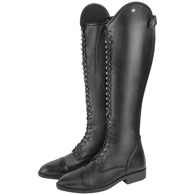 Woman riding boots with laces portland polo model