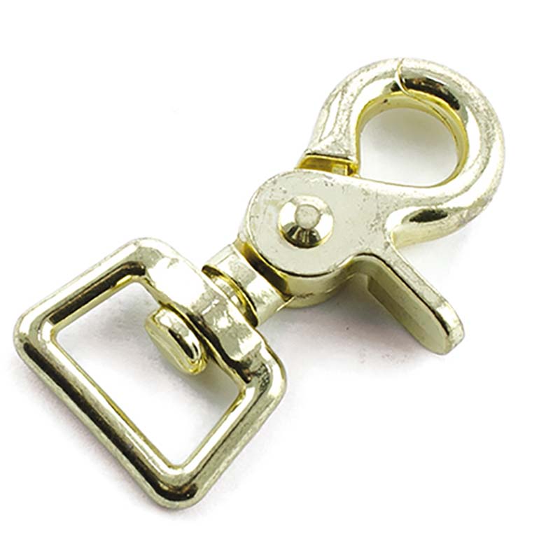 Brass snap double closure