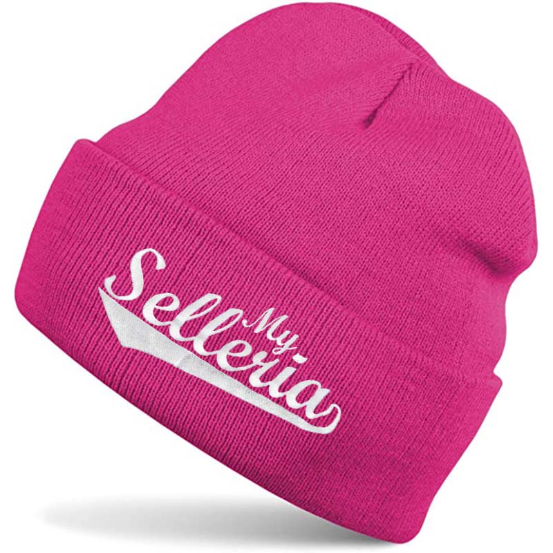 Unisex winter cap with my selleria embroidery vintage line