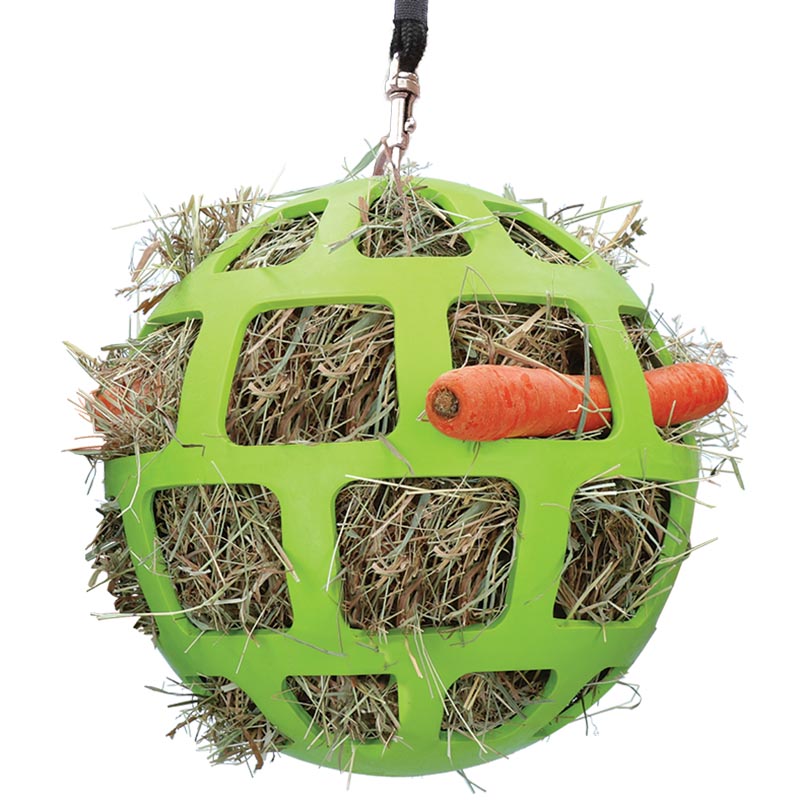 Container ball for hay