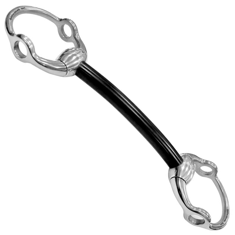 Sprenger unjointed gag bit olive snaffle 16mm