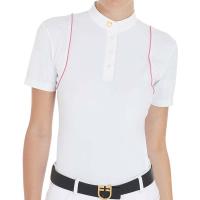 WOMAN COMPETITION POLO WITH BUTTONS SHORT SLEEVE EQUESTRO