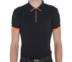 MALE EQUESTRO POLO SHIRT WITH ZIPPER FOR TRAINING - 9748