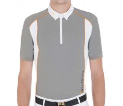 MALE EQUESTRO POLO SHORT SLEEVE PERFORATED TECHNO FABRIC - 9749