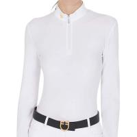 LADIES EQUESTRO COMPETITION POLO LONG SLEEVE WITH FLEECE