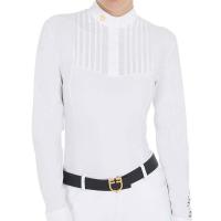 LADIES COMPETITION POLO EQUESTRO LONG SLEEVE WITH PLISSÉ