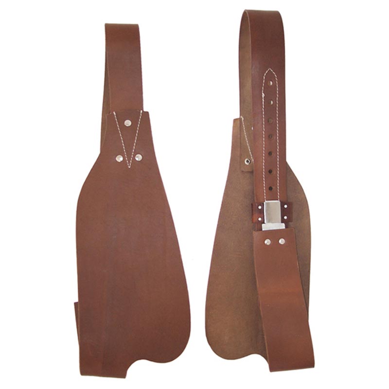 Leather fender for western saddle