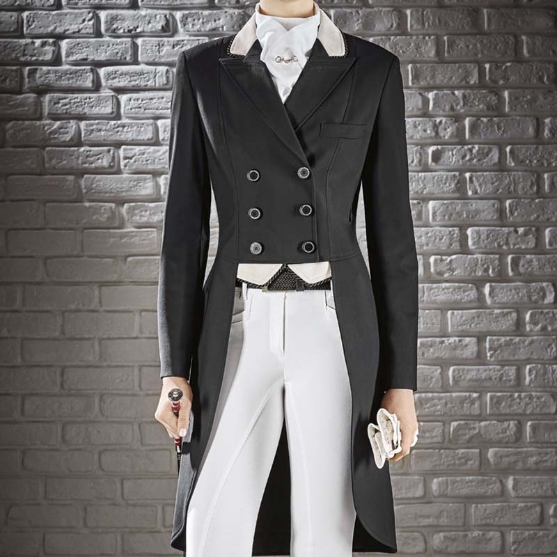 Woman dressage jacket frac equiline model cadence customizable