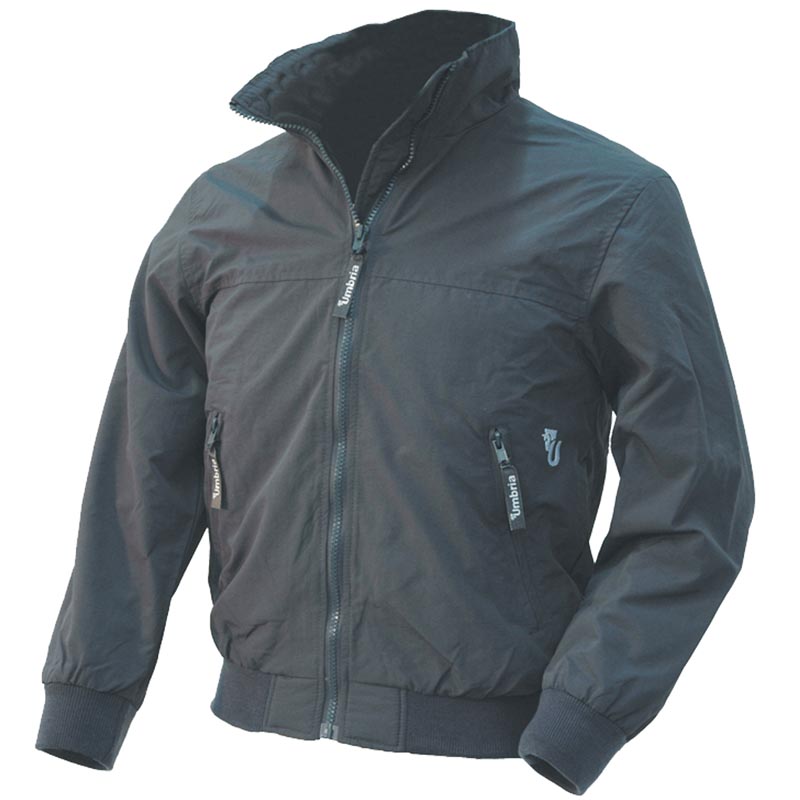 Summer bomber jacket in breathable technical fabric