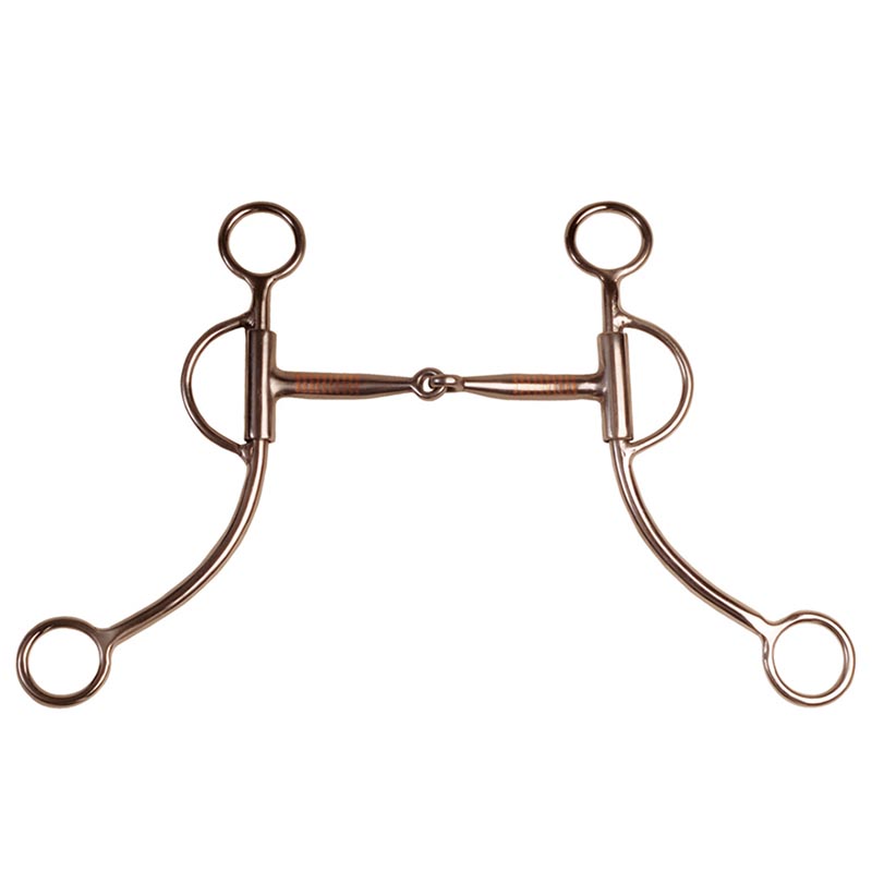 Western jointed stainless steel bit long bars copper inserts