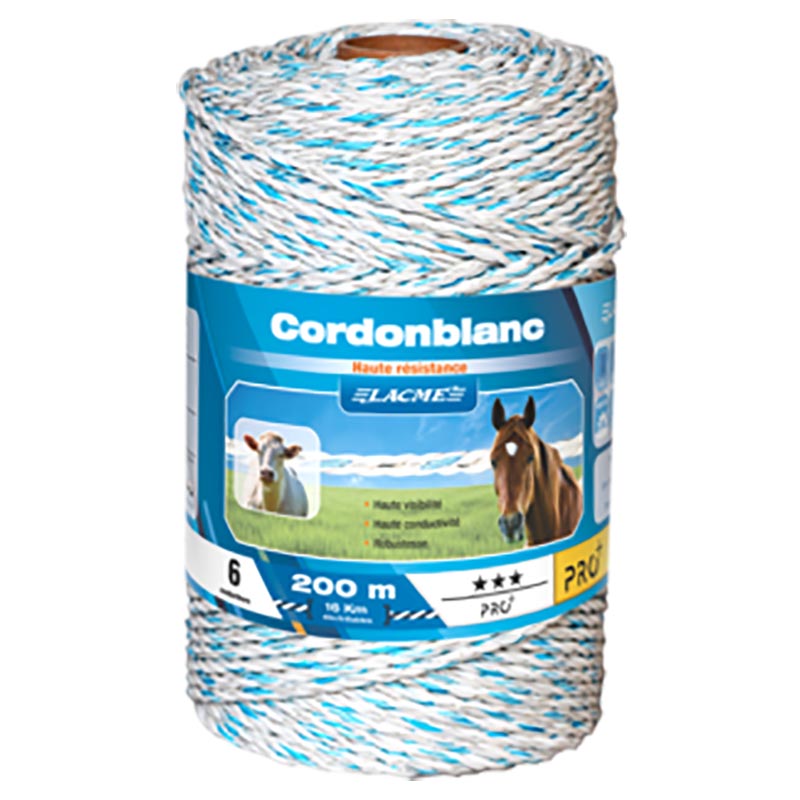 Elektrisches kabel lacme cordonblanc Ø 6mm / 200 mt