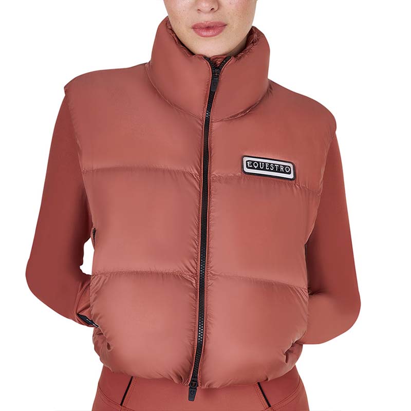 Equestro Cropped Padded Vest for women - 9850
