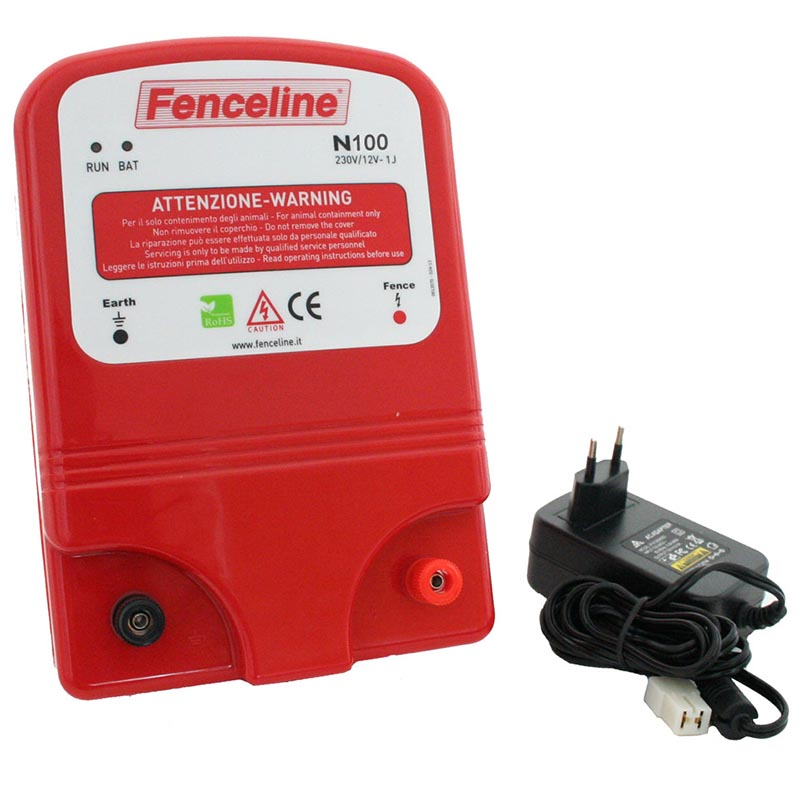 Fence electrifier powered with a current of 230 volts 1 joule