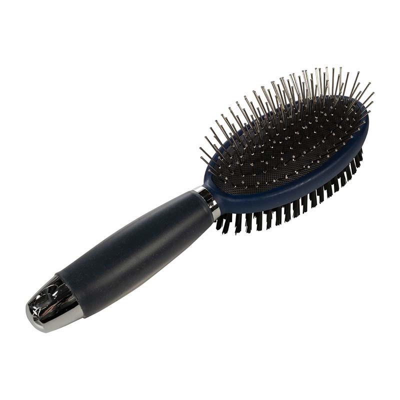 Hkm dual-use mane & tail brush with gel handle  - 0696