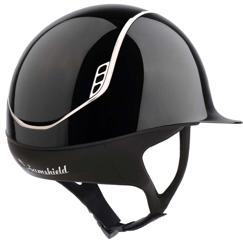 Samshield standard 2.0 shadowglossy helmet with chrome trim - 3269