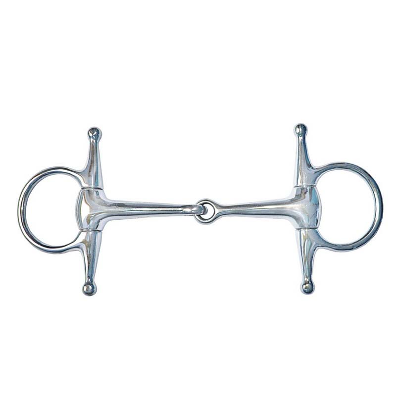 Full stainless steel loose ring snaffle with short shanks for ponies