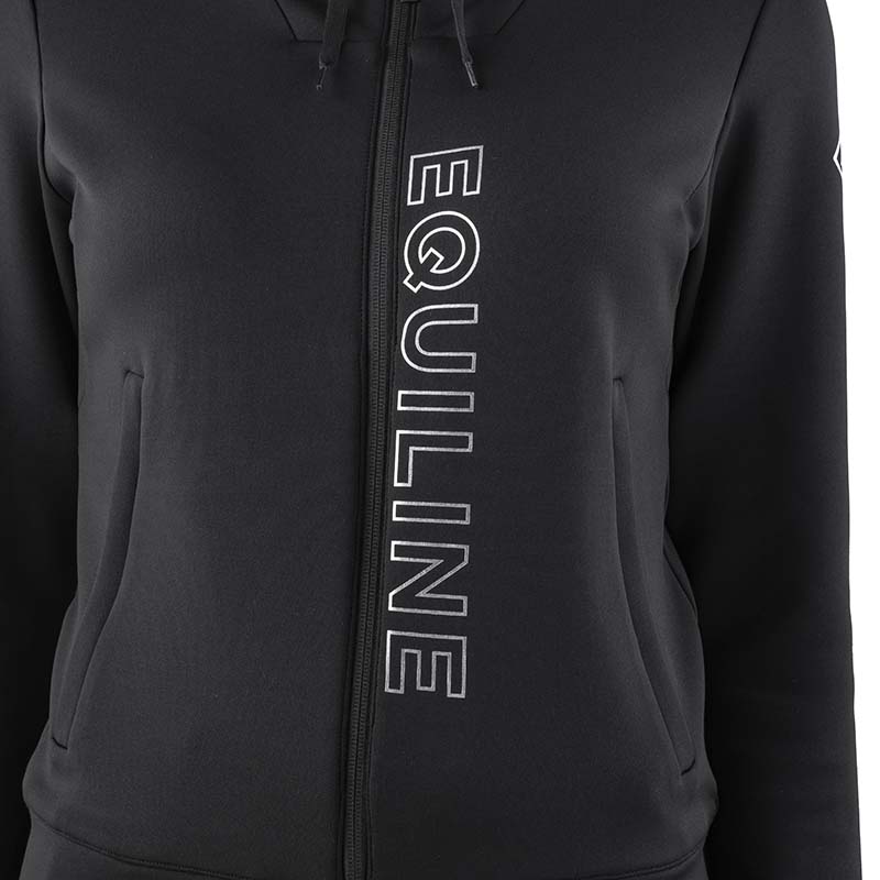 Equiline Women’s Winter Technical Hoodie with Logo Print - 9295