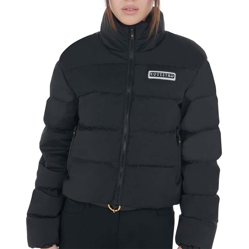 Equestro Women's Bomber Puffer Jacket