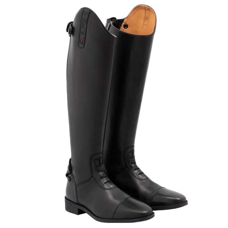Supreme riding boots with laces and zip in leather - 3739