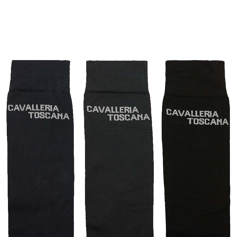 Set of 3 pairs Cavalleria Toscana unisex technical socks jacquard - 9617